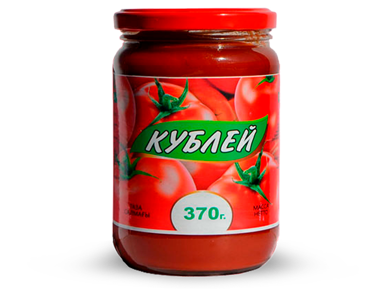 Томатная паста стеклянная банка (370 грамм)