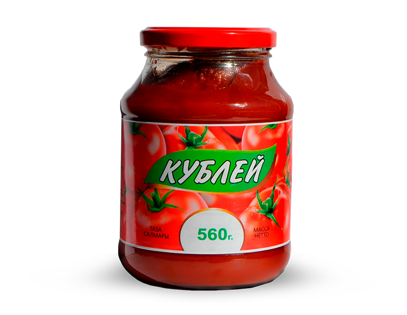 Томатная паста стеклянная банка (560 грамм)
