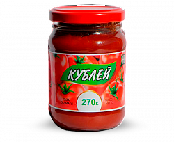 Томатная паста стеклянная банка (270 грамм)