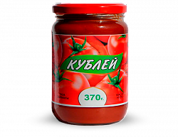 Томатная паста стеклянная банка (370 грамм)